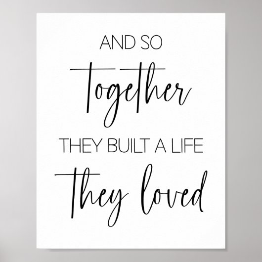 Samen bouwden ze een leven dat ze liefdevol vonden poster (Voorkant)