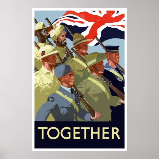 Samen - Brits rijk WW2 Poster (Voorkant)