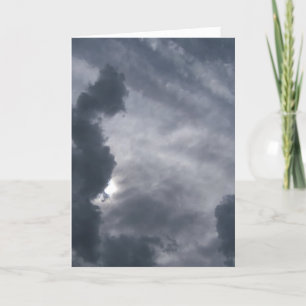 "Samen" de kaart van de Sympathie met grijze wolk