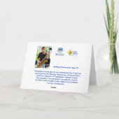 Samen doorbrengend een Dag van de Sneeuw Kaart (Achterkant)