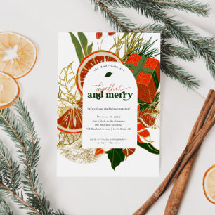 Samen en samen   Moderne kerstfeestdag Kaart