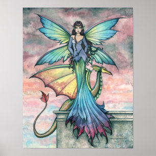 Samen Fairy Dragon Kunstprint Poster