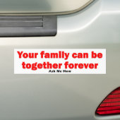 Samen Forever Bumpersticker (Op auto)