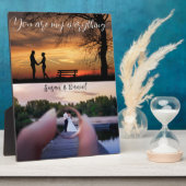 Samen Forever: Gepersonaliseerd twee Jubilea van d Fotoplaat (Zijkant)