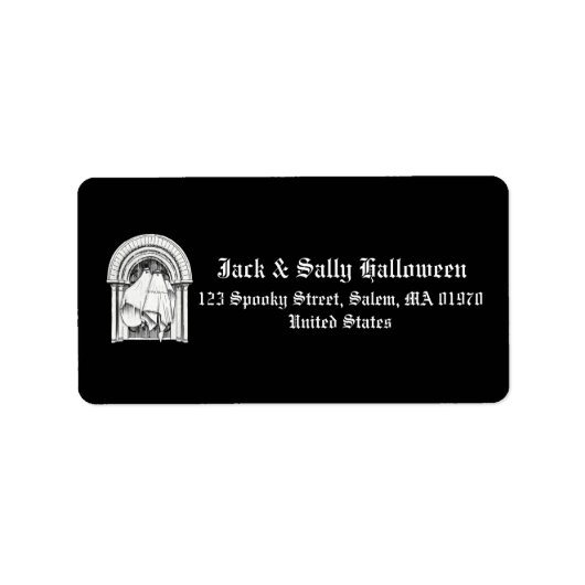 Samen Forever Ghost Couple Adres Etiket (Voorkant)