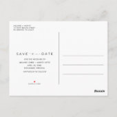 Samen Foto Bruiloft Save the Date Briefkaart (Achterkant)