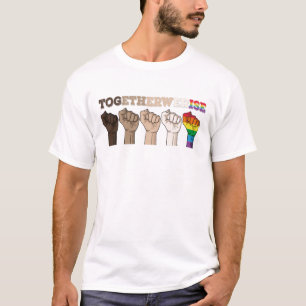 Samen groeien we op - zwarte liften zijn belangrij t-shirt