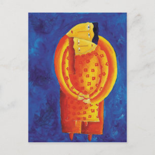 Samen Hedendaagse Kunst Acrylschildering Briefkaart