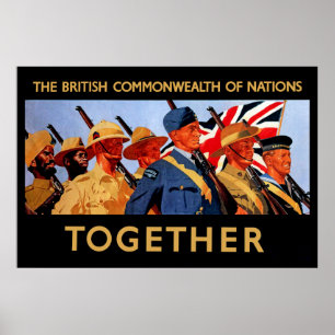 Samen ~ Het Britse Gemenebest van Nationale Staten Poster