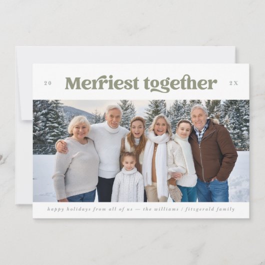 Samen het leukst Horizontale foto Feestdagenkaart (Voorkant)