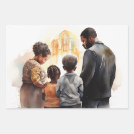 Samen in geloof: de Spirituele connectie van een g Inpakpapier Vel