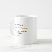 Samen in Goodness Elegant Citaat met Gold Tekst Koffiemok (Voorkant links)