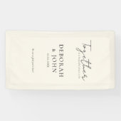 Samen is een prachtige plek om te zijn! Elegant, Spandoek (Horizontaal)