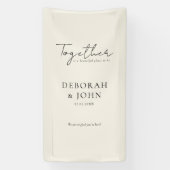 Samen is een prachtige plek om te zijn! Elegant, Spandoek (Verticaal)