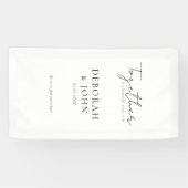 Samen is een prachtige plek om te zijn! Elegant, Spandoek (Horizontaal)