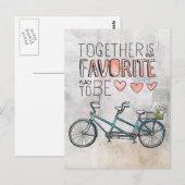 Samen is onze favoriete plek om te zijn | Blue Bik Briefkaart (Voorkant / Achterkant)