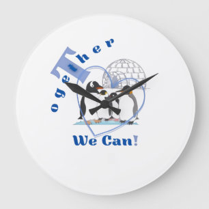 Samen Kunnen We Het Motiverende quote Grote Klok