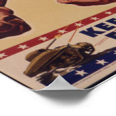 Samen kunnen we het WWII Propaganda doen Poster (Hoek)