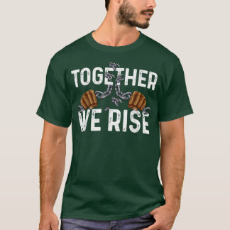 Samen laten we de zwarte geschiedenis de vuist Afr T-shirt