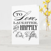 "SAMEN" - LIEFDE LACHEN EN NOG LANG EN GELUKKIG! KAART (Gele Bloem)