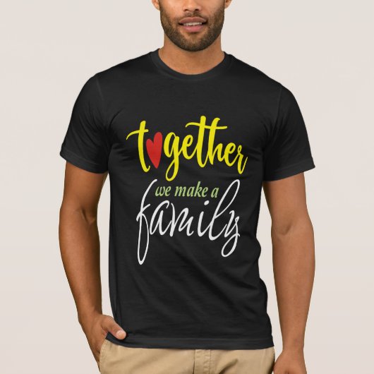 Samen maken we een gezin t-shirt (Voorkant)
