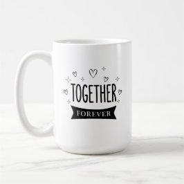 Samen Minimalistische Typografie Moderne Eenheid & Koffiemok