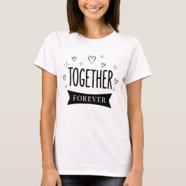 Samen Minimalistische Typografie Moderne Eenheid & T-shirt