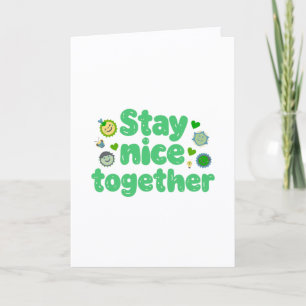 Samen Nice Blijven Kawaii-ontwerp Kaart