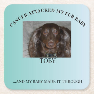 Samen overwonnen we het vierkante kartonnen onderzetter