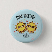Samen Schitteren Cute Zonnebril Kawaii Speld