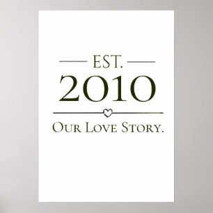 Samen sinds ons speciale jaar Ons liefdesverhaal Poster