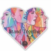 Samen staan sticker (Voorkant)