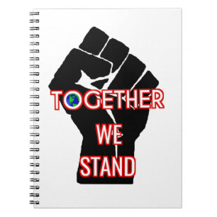 Samen staan we notitieboek