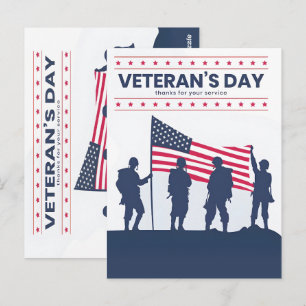 Samen staand op Veteranendag 2025 Briefkaart