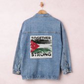 Samen sterke steun Palestina Denim Jacket (Hangar)