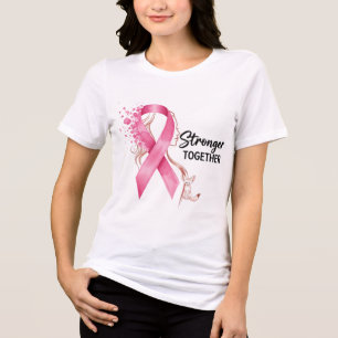 Samen sterker - Pink Ribbon Breast Cancer Award Tri-Blend Shirt