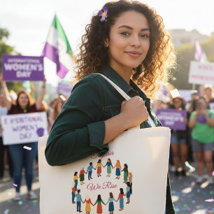 Samen Stijgen We Internationale Vrouwendag Grote Tote Bag