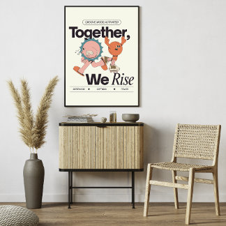 Samen stijgen we op – Zusterband en Empowerment Poster