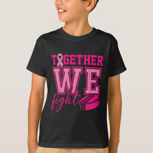Samen Strijden We Hockey Roze Lint Borstkanker T-shirt