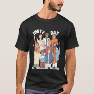 Samen tegen pesten Eenheid dag Oranje Dag T-shirt