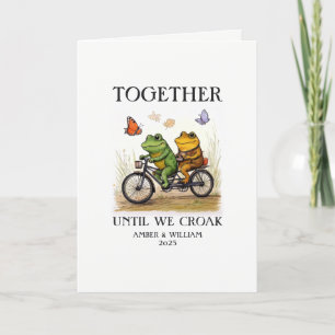 Samen tot we Croak gepersonaliseerd hebben Feestdagen Kaart