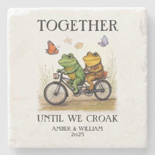 Samen tot we Croak gepersonaliseerd hebben Stenen Onderzetter
