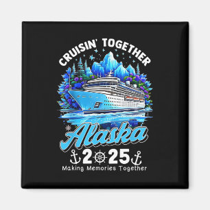 Samen varen Alaska 2025 Alaska cruise familie Magneet