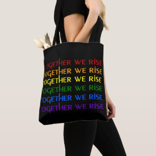 Samen verhogen we de regenboogpride draagtas