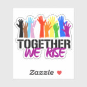 Samen verhogen we sticker (Vel)