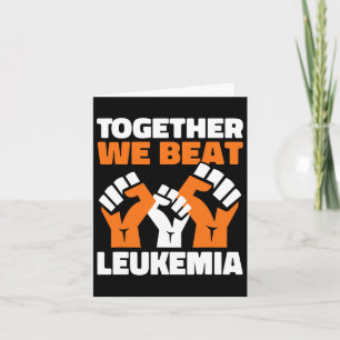 Samen verslaan we leukemie bewustzijn van bloedkan kaart