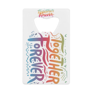 Samen voor altijd Credit Kaart Bottle Opener Kredietkaart Flessenopener