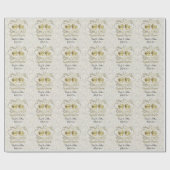 Samen voor altijd | Witte bruiloft Confetti Cadeaupapier (Vlak)