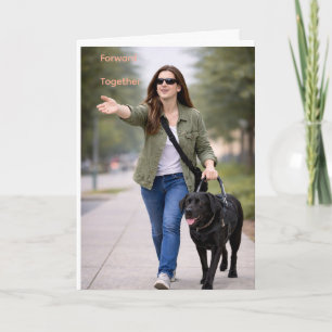 Samen Vooruit Black Lab Geleidehond Afstudeercerem Kaart