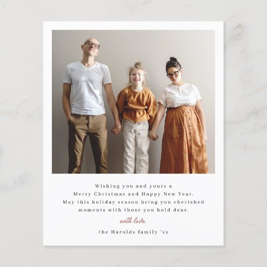 Samen vrolijker Boog Foto Budget Kerstmis (Achterkant)